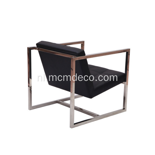 Hoek geborsteld roestvrij staal Lounge Chair